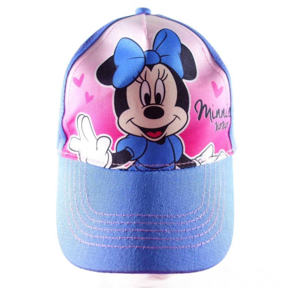 Disney Minnie Mouse Kids Youth Blue and Pink Adjustable Baseball Cap Hat‎